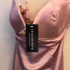 FashionNova side slit dress